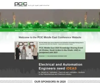 Pcic-Middle-East.com(The PCIC Middle East Conference Website) Screenshot