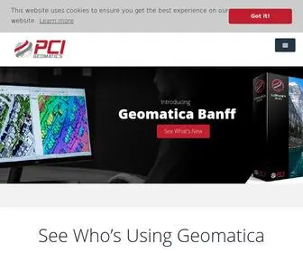 Pcigeomatics.com(PCI Geomatics) Screenshot