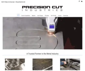 Pcilasercut.com(Precision Cut Industries) Screenshot