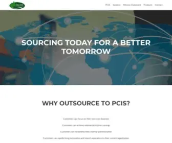 Pcisourcing.com(Dedicated to sourcing all your product needs) Screenshot