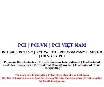Pci.vn(PCI VIỆT NAM) Screenshot