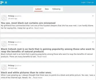 PClasp.com(News feed) Screenshot