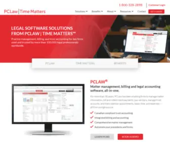 PClawtimematters.ca(Time Matters Legal Software) Screenshot