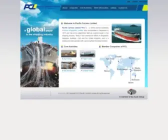 PCLSG.com(Pacific Carriers Limited) Screenshot