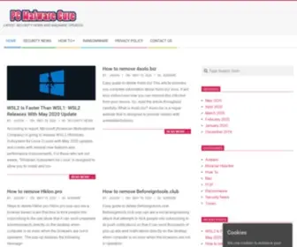 PCmalwarecure.com(Pc malware cure) Screenshot