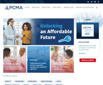 Pcmanet.org(The Pharmaceutical Care Management Association) Screenshot