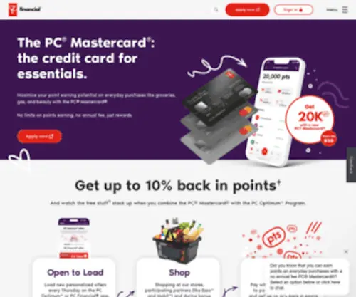 Pcmastercard.ca(Browser upgrade required) Screenshot