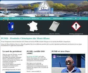 PCMB.fr(Produits Chimiques du Mont Blanc) Screenshot