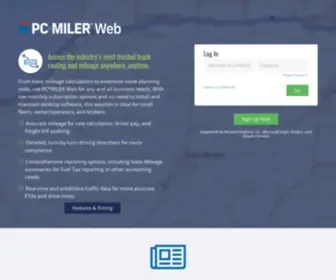 Pcmilerweb.com(MILER Web) Screenshot