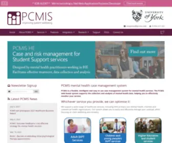 Pcmis.com(PCMIS improving patient wellbeing) Screenshot