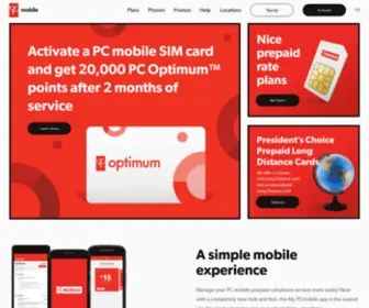 Pcmobile.ca(PC mobile) Screenshot