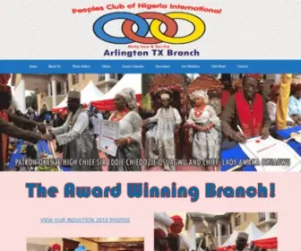 PCniarlington.com(Peoples Club of Nigeria International) Screenshot