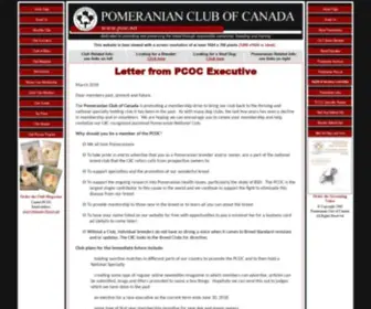 Pcoc.net(Pomeranian Club Of Canada) Screenshot