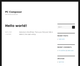 Pcomposer.com(Pcomposer) Screenshot