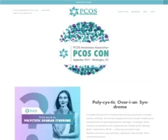 Pcosaa.org(The mission of the PCOS Awareness Association (PCOSAA)) Screenshot