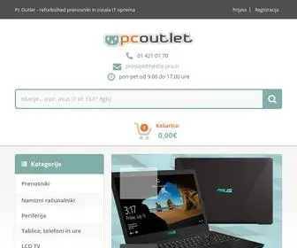 Pcoutlet.si(PC Outlet) Screenshot