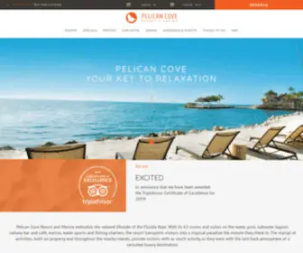 Pcove.com(Pelican Cove Resort & Marina) Screenshot