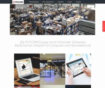 PCP.com(Online-Shops der PCP.CH AG) Screenshot