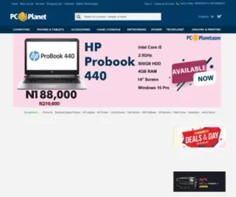 PCplanet.com(Nigeria’s leading online IT retailer. Buy Laptops) Screenshot