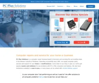 PCplussolutions.com.au(Computer Repairs & Service) Screenshot