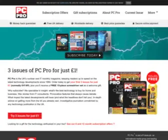 PCpro.co.uk(PC Pro Magazine) Screenshot
