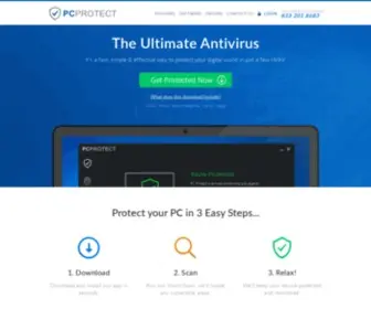 PCprotect.com(Simple & Effective Way to Protect Your Digital World) Screenshot