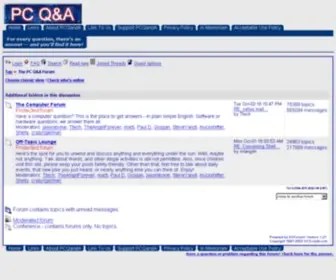 PCqanda.com(Viewing topics in The PC Q&A Forum) Screenshot