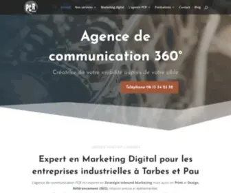 PCR-Communication.fr(Agence de communication Tarbes) Screenshot