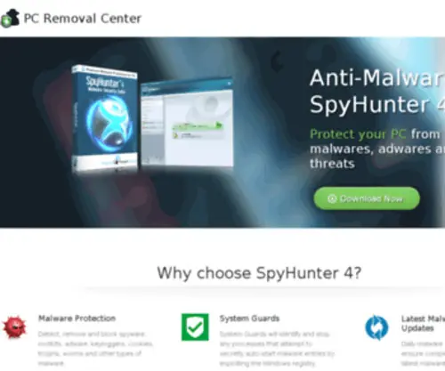 Pcremovalcenter.com(PC Removal Center) Screenshot