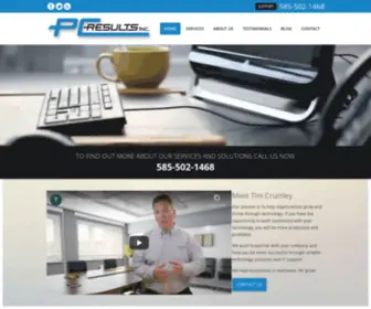 PCresults.com(Managed IT Services and Computer Support in Rochester NY) Screenshot