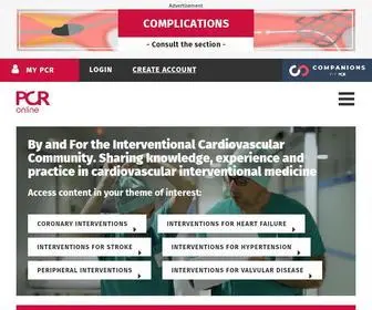 Pcronline.com(By and For the Interventional Cardiovascular Community) Screenshot