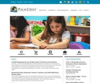 PCrpanthers.net(Palm Crest Elementary) Screenshot