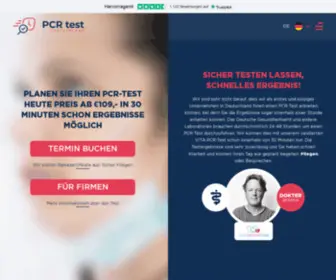 PCrtestdeutschland.de(PCR Express Test Deutschland) Screenshot