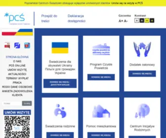 PCS-Poznan.pl(Poznańskie Centrum Świadczeń On) Screenshot