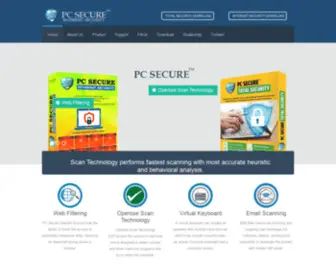 PCsecure.in(PC SECURE INTERNET SECURITY) Screenshot