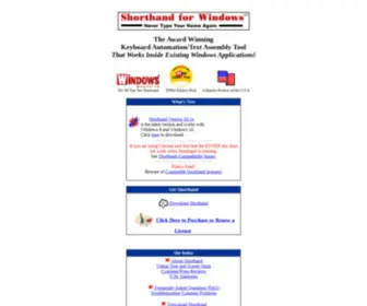 PCshorthand.com(Shorthand for Windows) Screenshot