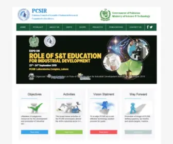 PCsir.gov.pk(PCSIR Islamabad) Screenshot