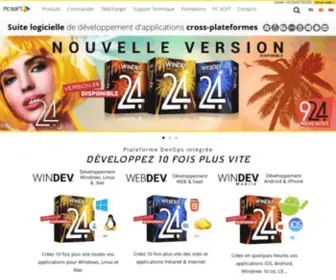 Pcsoft-Windev-Webdev.com(PC SOFT WINDEV : Développez 10 fois plus vite) Screenshot