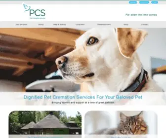 PCsonline.org.uk(Pet Cremation Services For Dogs) Screenshot