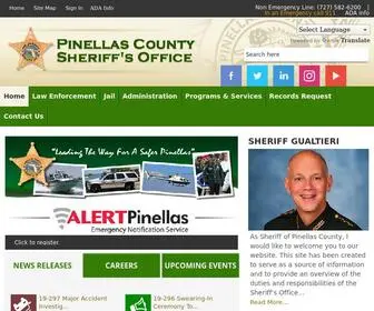 Pcsoweb.com(Pinellas County Sheriff's Office) Screenshot