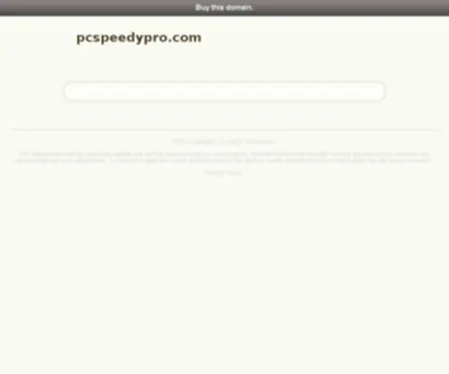 PCspeedypro.com(SpeedyPC Pro) Screenshot