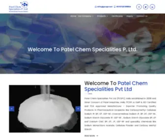 PCSPL.net(Leading Sodium Starch Glycolate & Croscarmellose Sodium Exporter) Screenshot