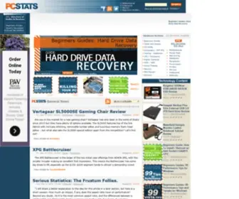 PCstats.com(Publishes leading hardware reviews and computer guides in addition to daily tech news) Screenshot