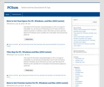 PCsum.net(Fastest and Free Download for PC App) Screenshot