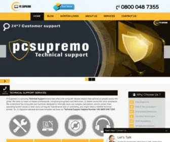 PCsupremo.com(Antivirus Customer Service NumberSupport Helpline) Screenshot