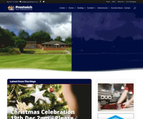 PCTBC.com(Prestwich Cricket) Screenshot