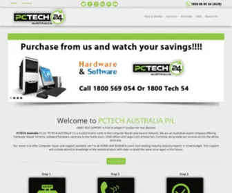 PCtech24Australia.com.au(PCTECH Australia) Screenshot