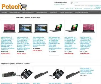 Pctech.co.in(The online information technology megastore ( dell authorised exclusive showroom )) Screenshot