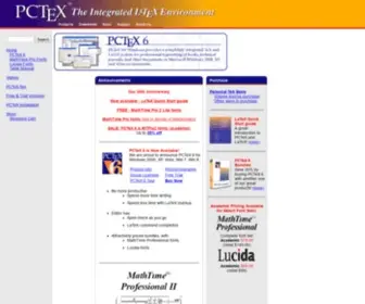 Pctex.com(The Integrated LaTeX Environment) Screenshot