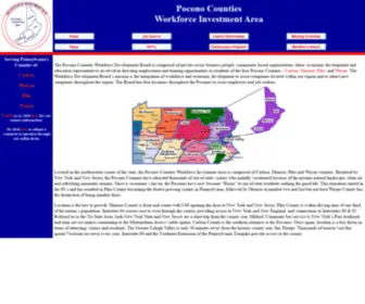 PCwia.org(Pocono Counties Workforce Investment Area) Screenshot